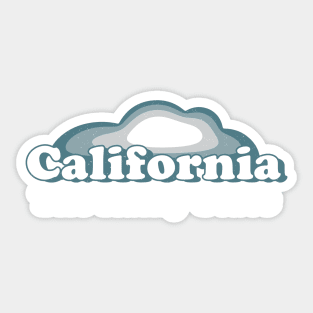 California Rainy State Vintage 2022 - 2023 Atmospheric Storm Rain Snow Floods Sticker